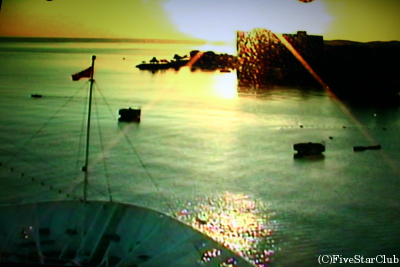 カリブ海クルーズ船 「カーニバル号」から見る朝日