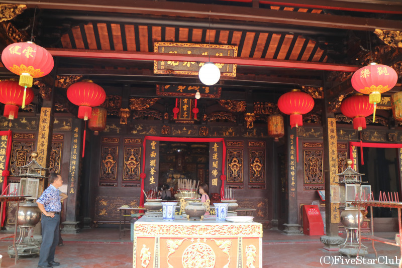 マレーシア最古の中国寺院、青雲亭